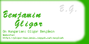 benjamin gligor business card