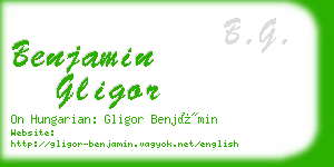 benjamin gligor business card